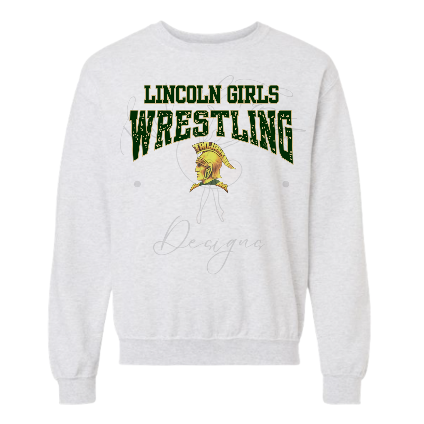 Lincoln Girls Wrestling with Trojan