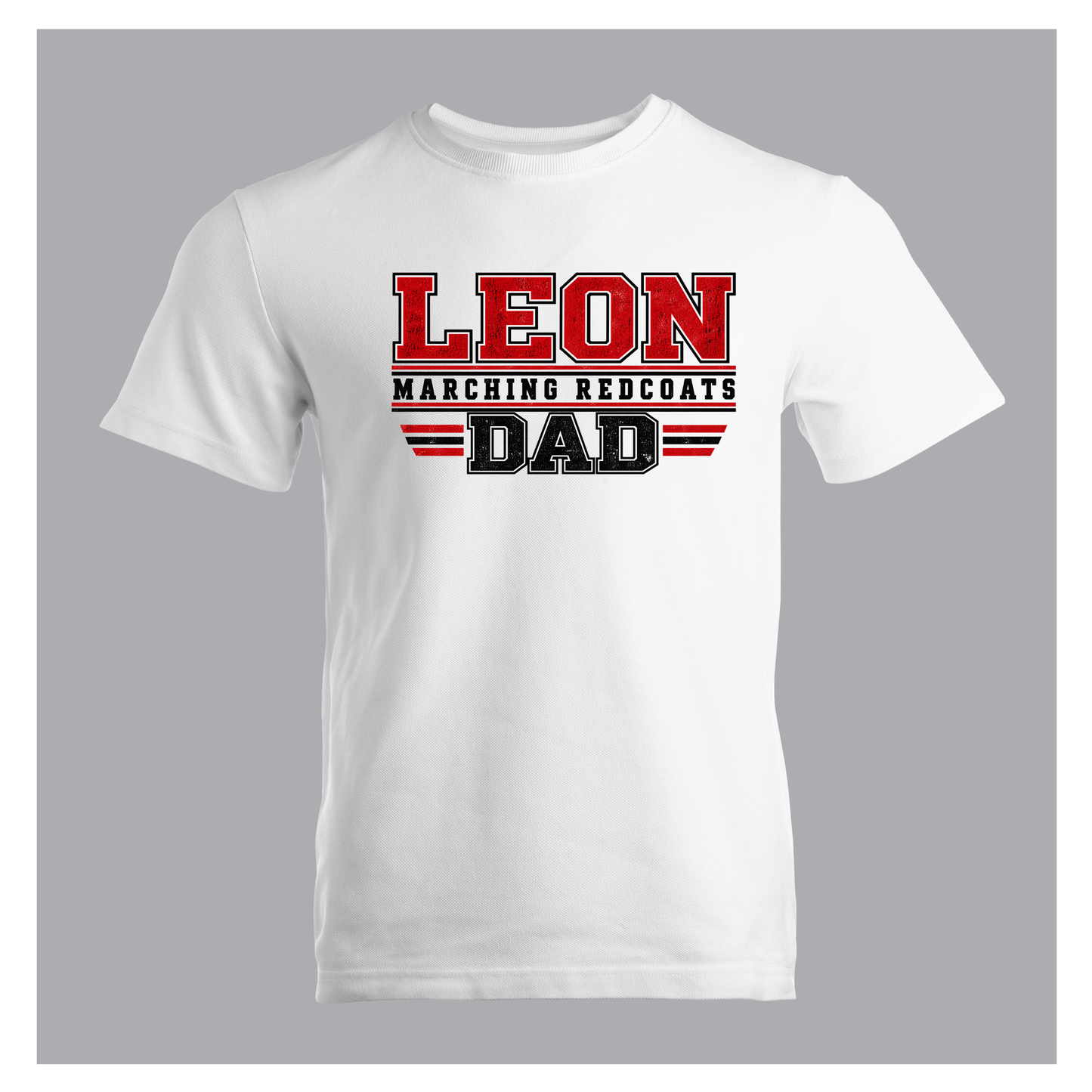 Leon Marching Redcoats Dad Shirt