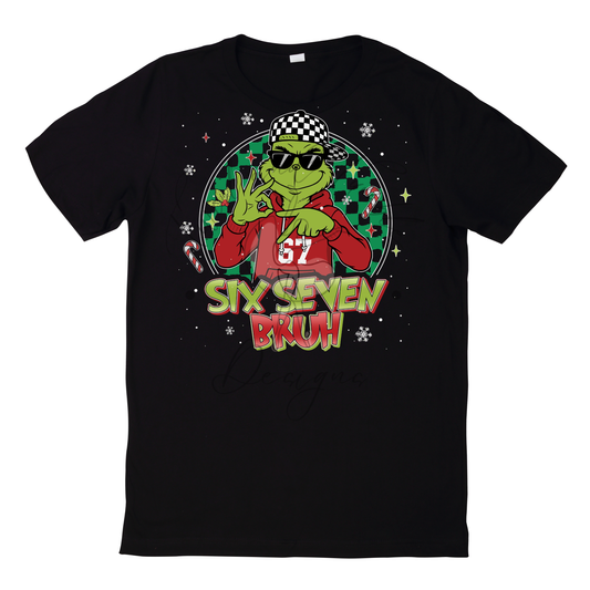 6 7 Bruh - Checkered Hat