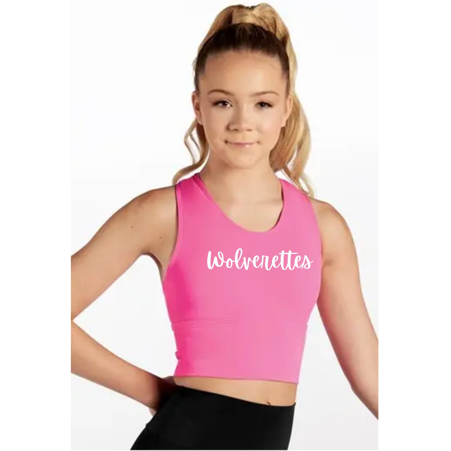 Chiles Dance Team - Required - Longline Racerback Crop Top