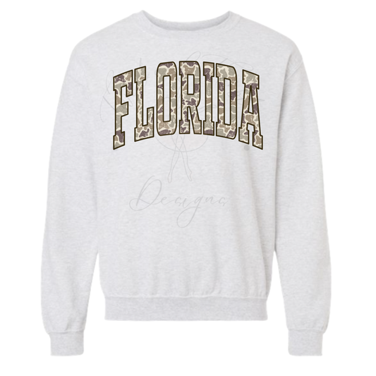Florida Camo Collegiate Crew