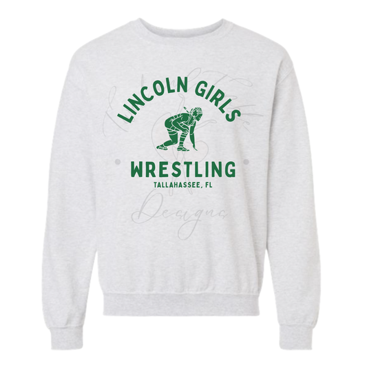 Lincoln Girls Wrestling - Green Wrestler