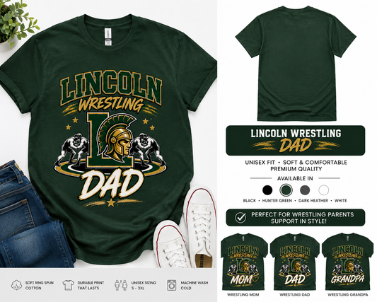 Lincoln Wrestling Dad Shirt