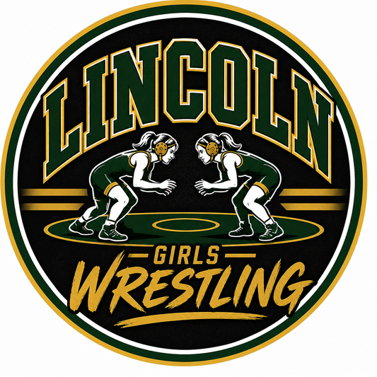 Lincoln Girls Wrestling Magnet