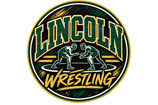 Lincoln Wrestling Magnet